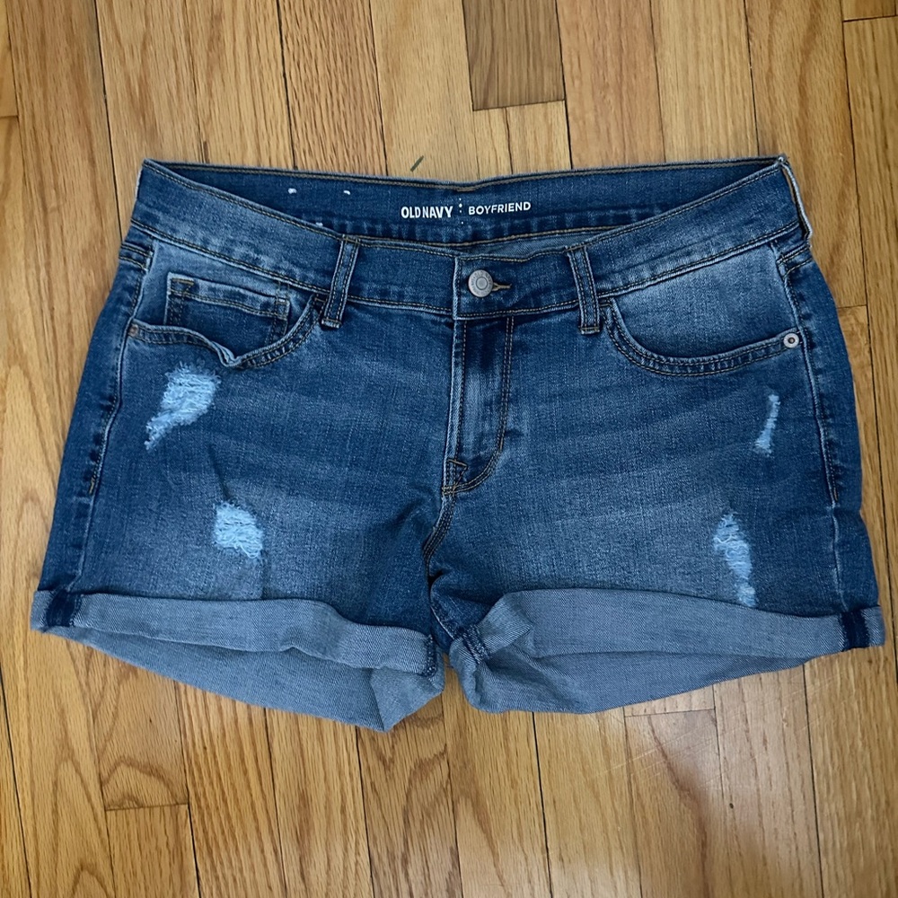 Old Navy size 8 boyfriend Jean shorts